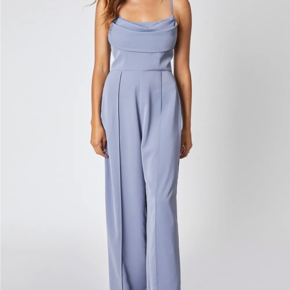 Cowl Neck Straight Leg Jumpsuit Curve & Plus